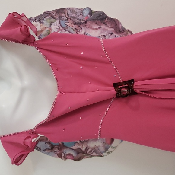 Pink sequined gown / cut it short & cute. - Picture 8 of 8